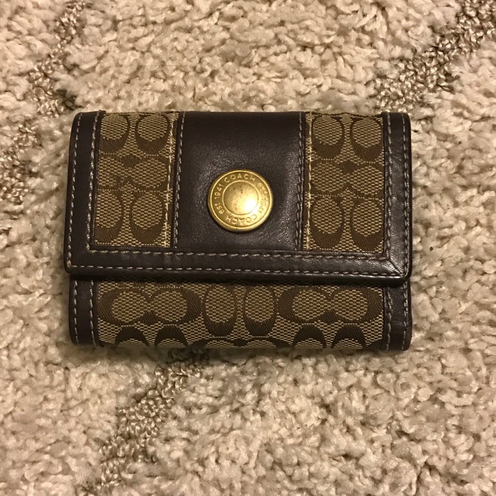 Coach tri-fold wallet